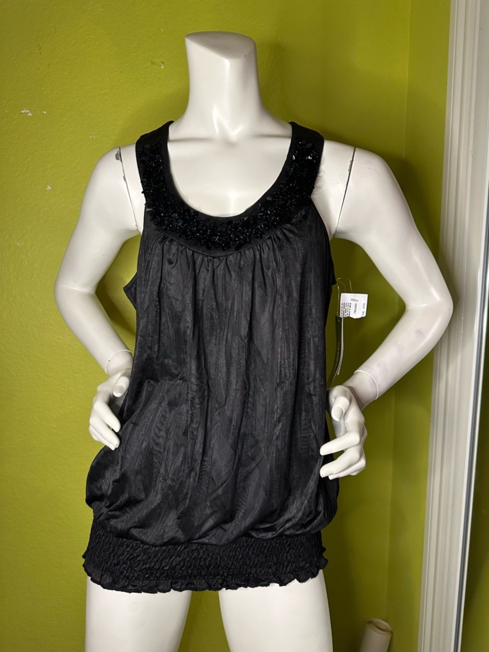 NWT My Michelle Sequined Flowy Sleeveless Blouse